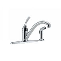 Delta Faucet 400 DST Classic Classic Single Handle Kitchen Faucet with Spray