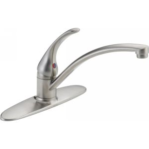Delta Faucet B1310LF SS Foundations Single Handle Kitchen Faucet