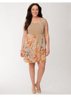 Lane Bryant Plus Size Printed tulip dress     Womens Size 20, Sandy beach