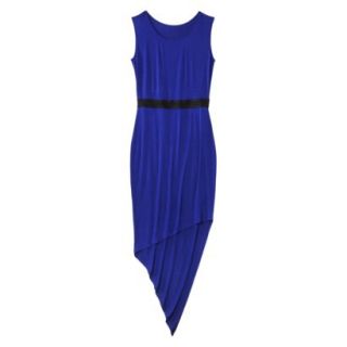 Mossimo Womens Asymmetrical Maxi Dress   Athens Blue M