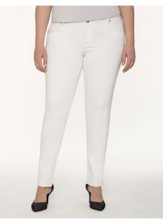 Lane Bryant Plus Size Lane Collection distressed white jean     Womens Size 24,