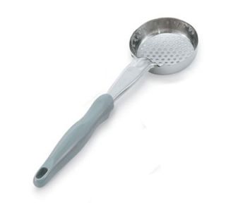 Vollrath 4 oz Round Perforated Spoodle   Gray Nylon Handle, Heavy Duty, Stainless