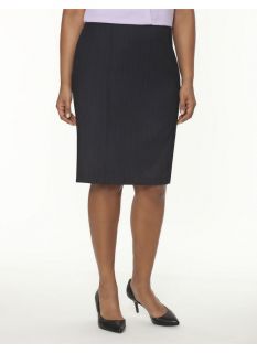 Lane Bryant Plus Size Tailored Stretch pinstripe pencil skirt     Womens Size