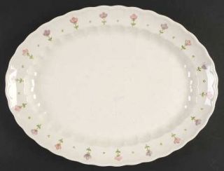 Metlox   Poppytrail   Vernon Pink Lady 14 Oval Serving Platter, Fine China Dinn