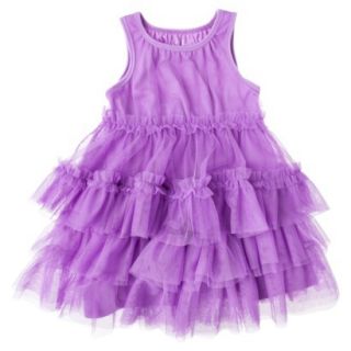 Cherokee Infant Toddler Girls Sleeveless Shift Dress   Vibrant Orchid 4T