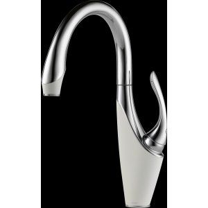 Delta Faucet 61055LF PCMW Vuelo Single Handle Waterfall Kitchen Faucet