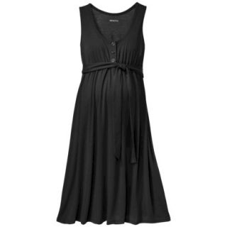 Merona Maternity Sleeveless Side Tie Dress   Black XL