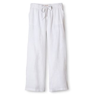 Straight Leg Lined Linen Pants