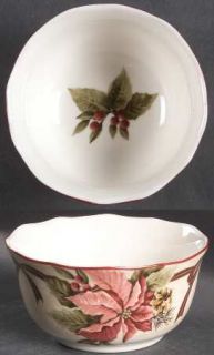 222 Fifth (PTS) Yuletide Celebration Coupe Cereal Bowl, Fine China Dinnerware  