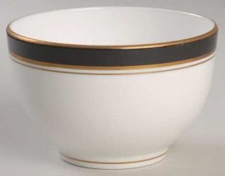 Royal Worcester Howard Black (Gold) Open Sugar Bowl, Fine China Dinnerware   Bla