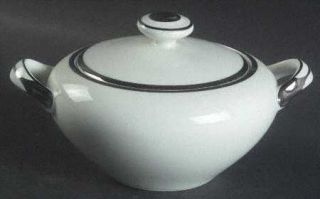Harmony House China Moderne Sugar Bowl & Lid, Fine China Dinnerware   White, Cou
