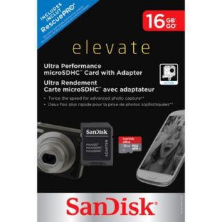 SanDisk Ultra 16GB MicroSD Memory Card   Black (SDSDQUI 016G T11GP)