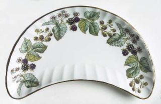 Royal Worcester Lavinia White (Bone) Crescent Salad Plate, Fine China Dinnerware