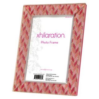 Xhilaration Beveled Glass Frame   Herringbone Pink 5x7