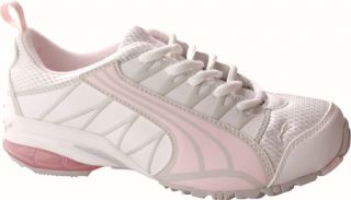 Girls PUMA Voltaic   White/Heavenly Pink/Gray Violet Cross Training Shoes
