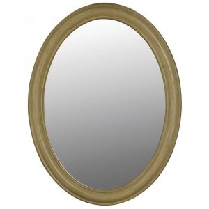 Belle Foret BF80043 French Country 33 In. X 25 In. Framed Oval Mirror In Antique