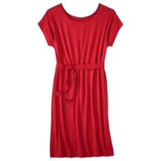 Merona Womens Knit Belted Dress   Wowzer Red   XXL