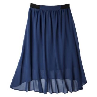 Merona Womens Chiffon Feminine Skirt   Waterloo Blue   XL