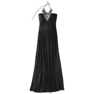 MERONA Black Beaded Maxi Dress   XS