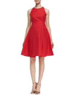 Womens angelika sleeveless fit and flare dress, lacquer red   kate spade new