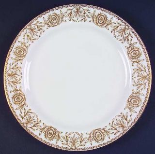 Royal Worcester Pompadour Gold/White 12 Chop Plate/Round Platter, Fine China Di