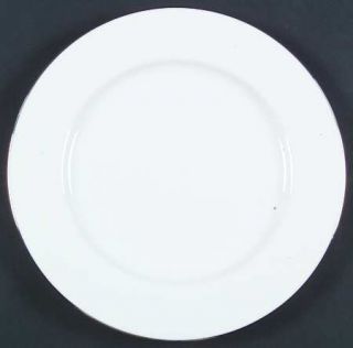 Royal Doulton Simply Platinum Dinner Plate, Fine China Dinnerware   All White Bo