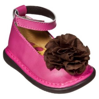 Little Girls Wee Squeak Ankle Strap Shoe   Hot Pink 6