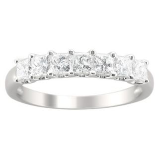 1 CT.T.W. Diamond Band Ring in 14K White Gold   Size 5.5