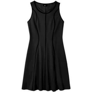 Mossimo Womens Sleeveless Fit and Flare Dress   Black XS