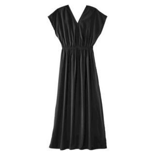 Merona Womens Woven Kimono Maxi Dress   Black   M