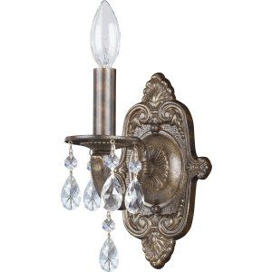 Crystorama Lighting CRY 5021 VB CL S Sutton Sutton 1 Light Elements Crystal Bron