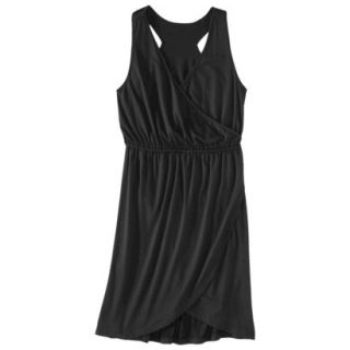 Merona Womens Knit Wrap Racerback Dress   Black   XXL