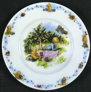 Royal Doulton Classic Pooh Childs Plate, Fine China Dinnerware   Nurseryware,Di