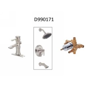 Danze D990171 South Sea  Single Handle Lav Faucet, Tub & Shower Trim, & Valve (C