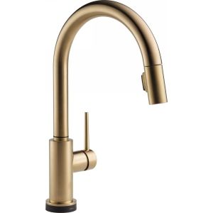 Delta Faucet 9159T CZ DST Trinsic Single Handle Pull Down Kitchen Faucet Featuri
