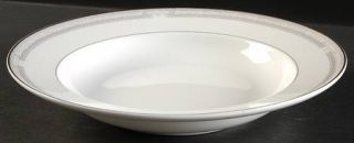 Mikasa Royal Master Large Rim Soup Bowl, Fine China Dinnerware   White Flowers O