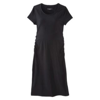 Liz Lange for Target Maternity Short Sleeve Shirt Dress   Black XS