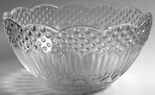 Gorham EmilyS Attic Clear Round Bowl   Clear, Textured/Hobnail Design