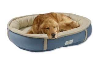 Wraparound Dog Bed With Memory Foam / Medium   Dogs 35 50 Lbs., Slate Blue, Medium