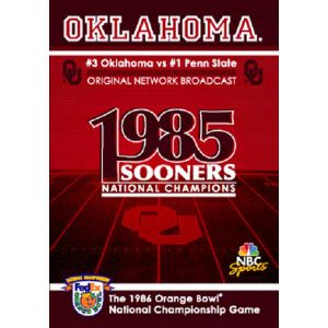Oklahoma Sooners 1986 Orange Bowl DVD
