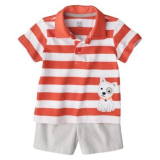 Just One YouMade by Carters Newborn Infant Boys 2 Piece Set   Orange/Gray 9 M