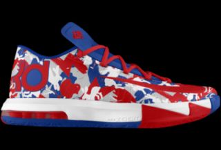 KD VI iD Custom Mens Basketball Shoes   White