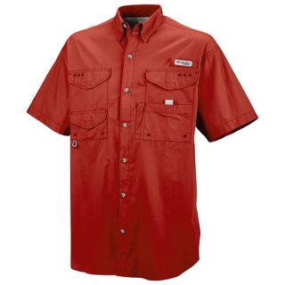 Columbia Sportswear Bonehead Fishing Shirt   Short Sleeve (For Men)   SAIL RED (L )