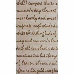 Nuloom Handmade Poem Faux Silk / Wool Rug (6 X 9) (NaturalStyle ContemporaryPattern CasualTip We recommend the use of a non skid pad to keep the rug in place on smooth surfaces.All rug sizes are approximate. Due to the difference of monitor colors, som