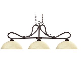 Cobra 3 light Bronze/ Golden Mottle Billiard Fixture