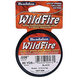 Beadalon Wildfire Black Bead Weaving Thread