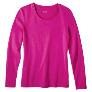 C9 by Champion Womens Long Sleeve Power Workout Tee   Vivid Pink XS