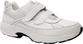 Mens Drew Jimmy   White Leather Velcro Shoes