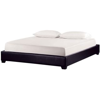 Metro Full Faux Leather Bed Black