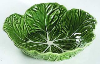 Bordallo Pinheiro Cabbage Green 11 Round Vegetable Bowl, Fine China Dinnerware